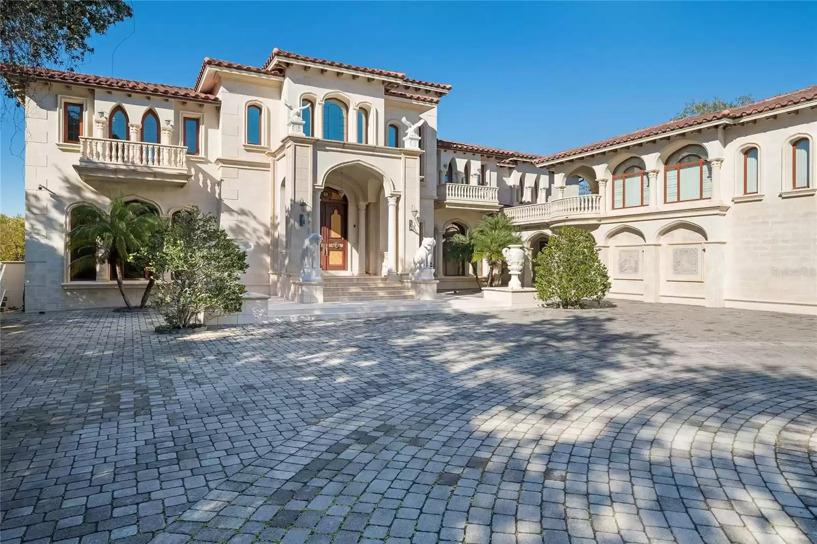 Home Finished in Travertine Stone.