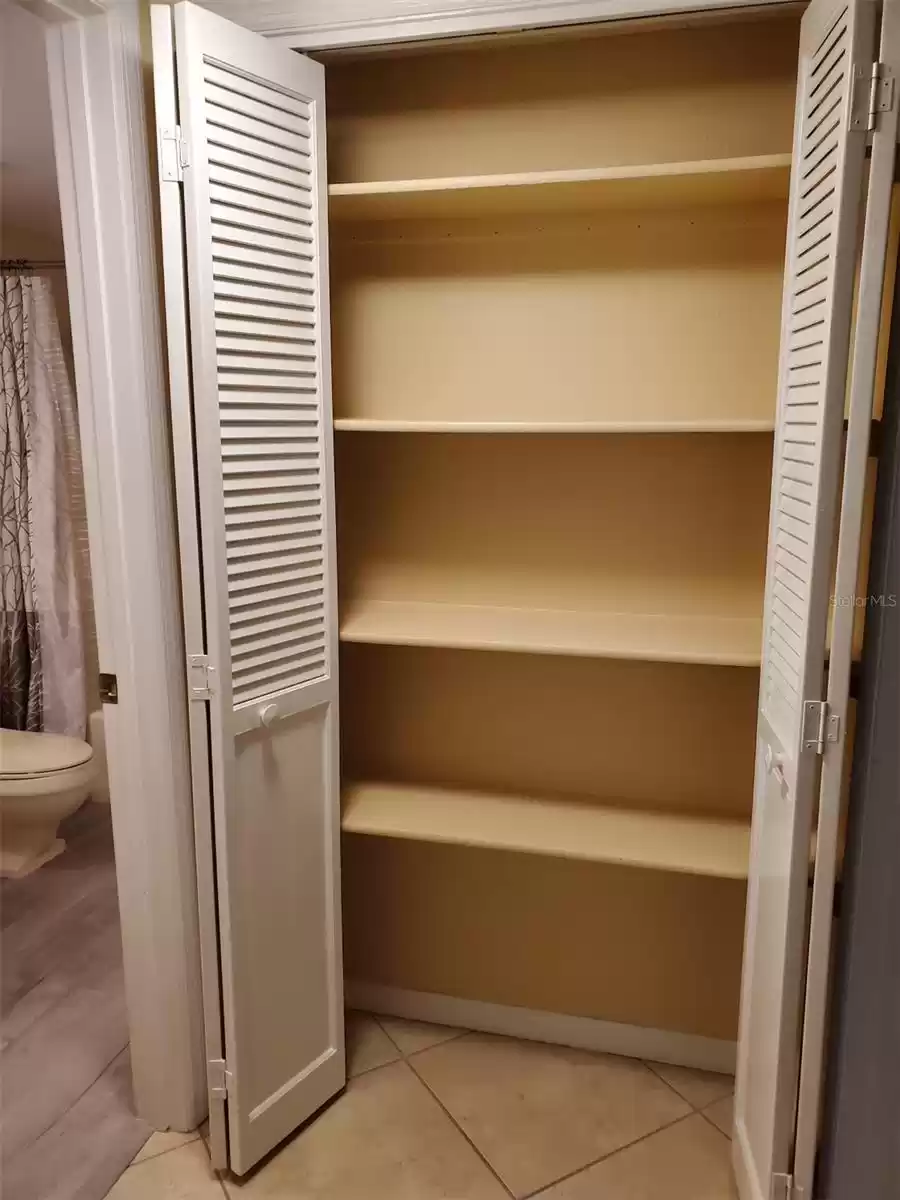 Hall linen closet