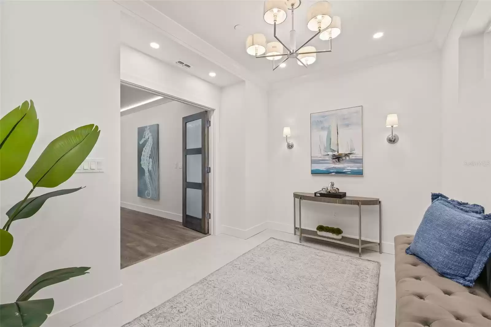 Enter from the elevator directly into your beautiful, large private foyer with double doors.