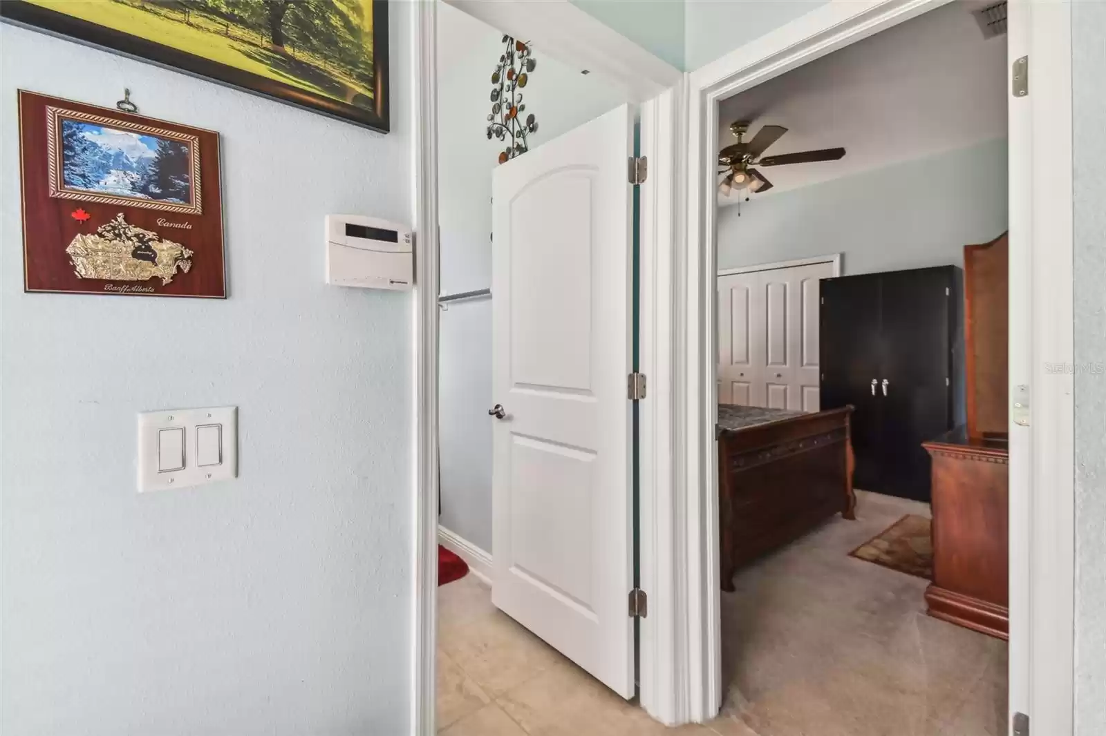 Downstairs Guest Bedroom next to a full bathroom