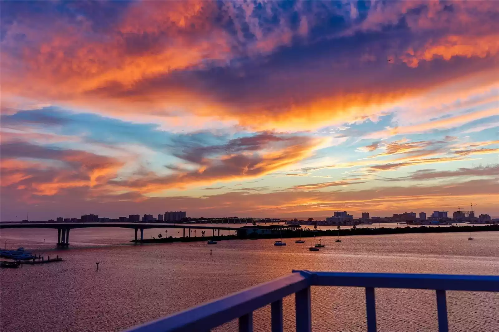 Fabulous Sunset as seen from the balcony