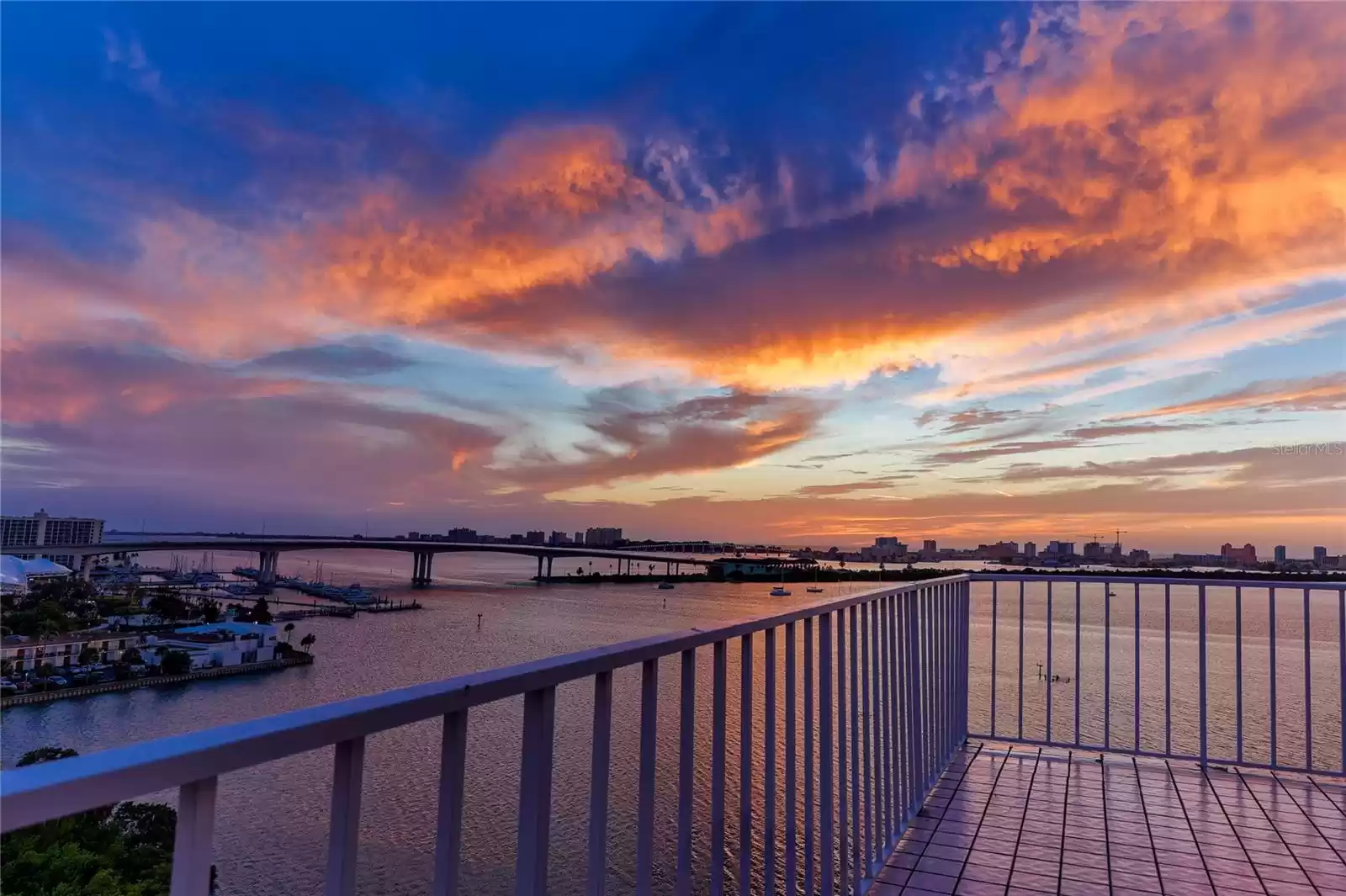 Fabulous Sunset as seen from the balcony