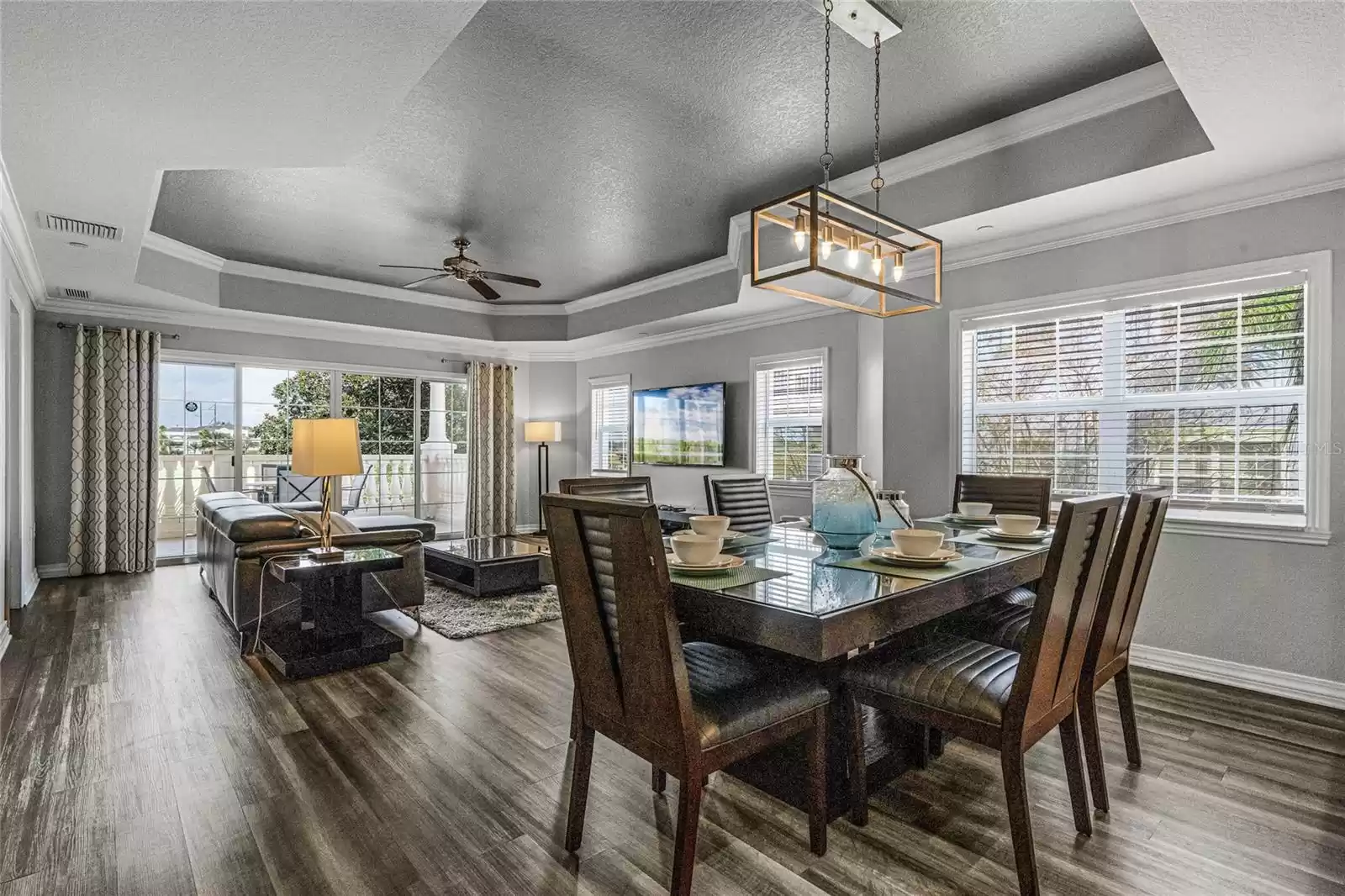 View of dining/living room