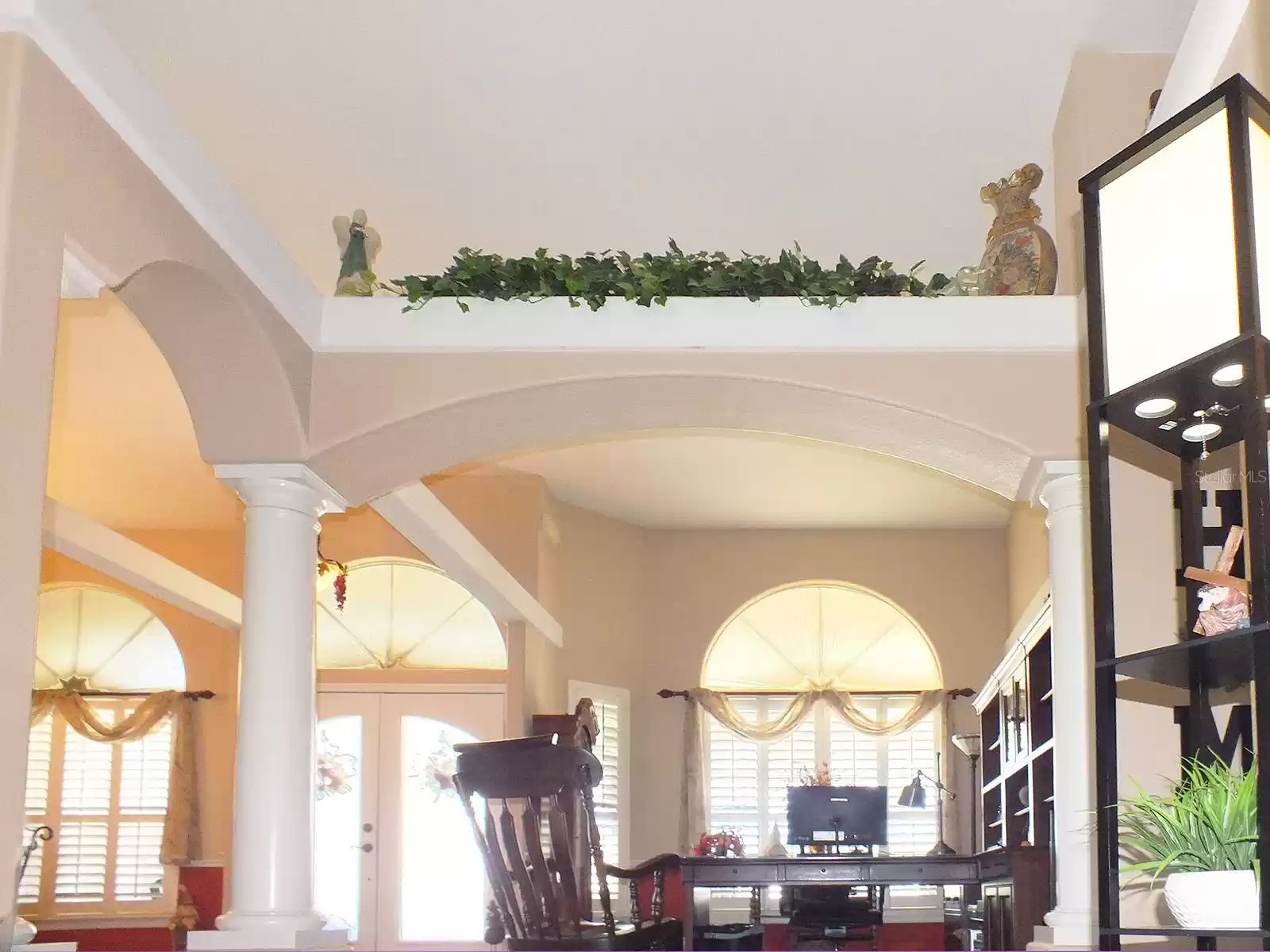 view of living room from family room