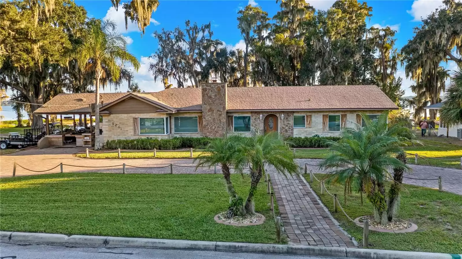 Front aerial of 1241 W. Lakeshore Dr. Clermont, FL