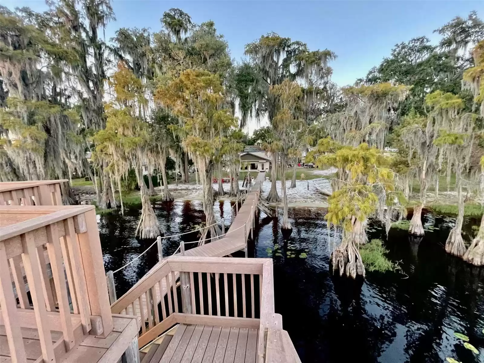 View from 2nd story dock to house