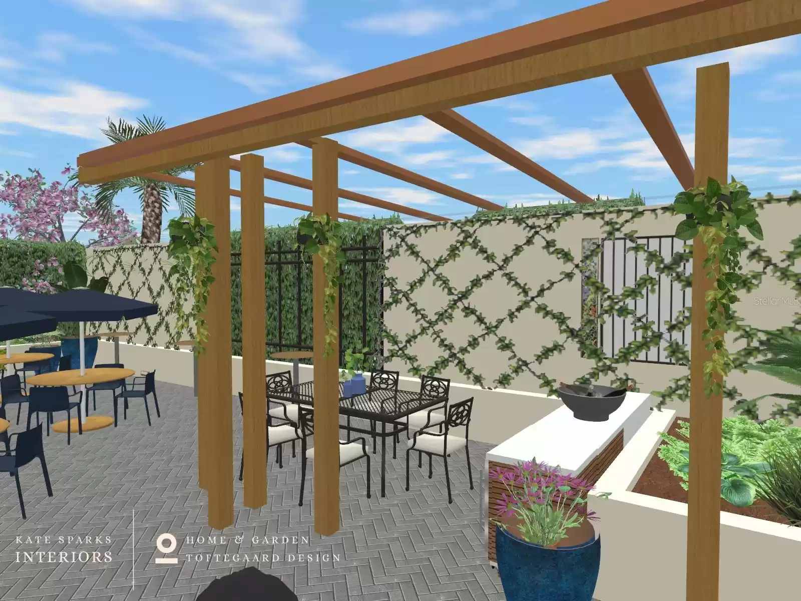 Virtual Rendering of New Courtyard