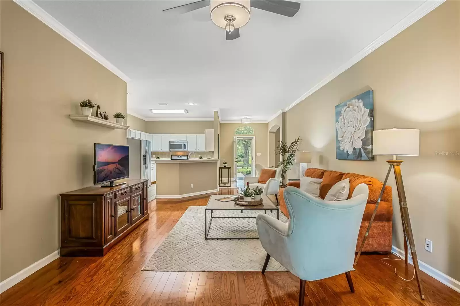 Looking from Great Room toward Kitchen & Foyer areas