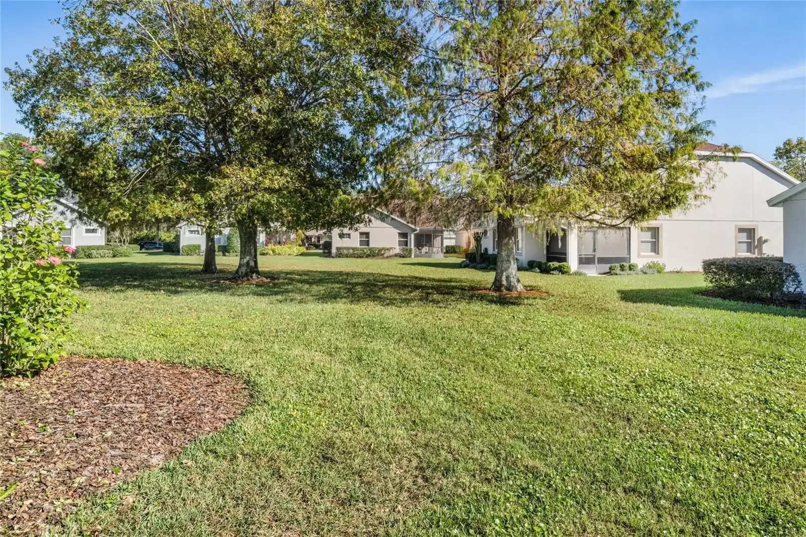 View of open space behind home