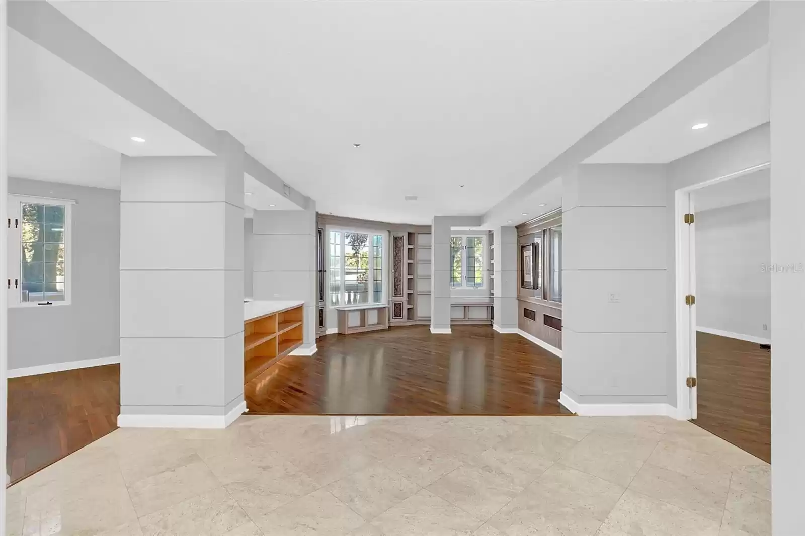 formal living room connected to dining