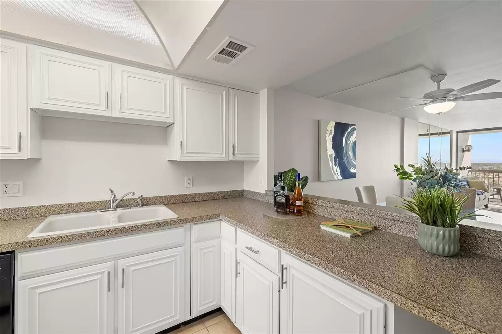 Kitchen looking towards main living area