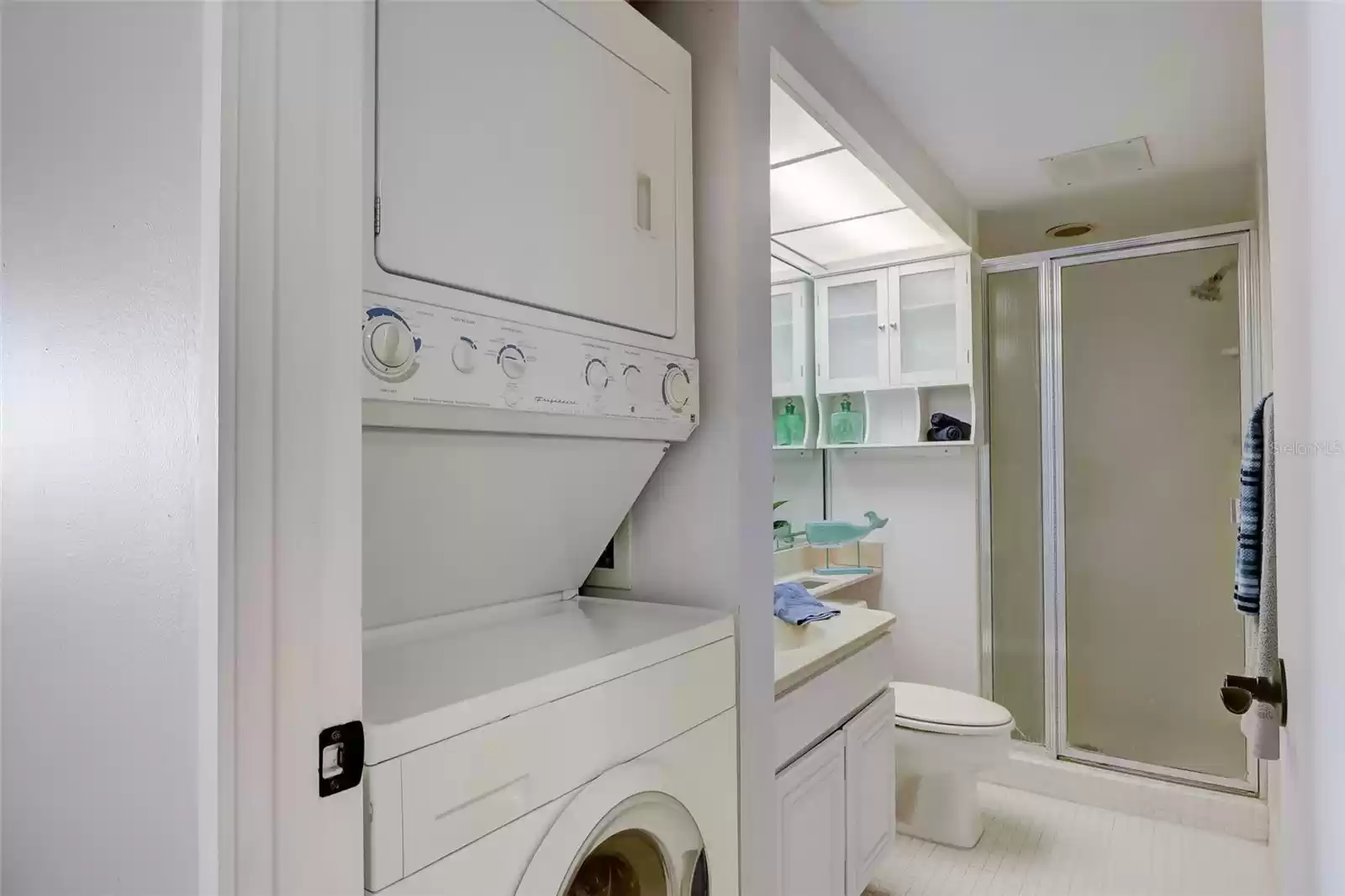 Laundry area and main bath