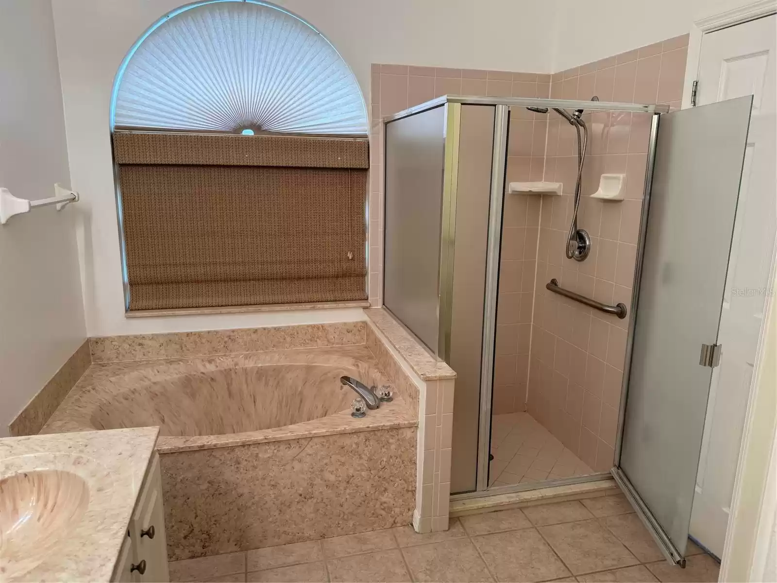 Master Bath - Separate Shower and Tub View