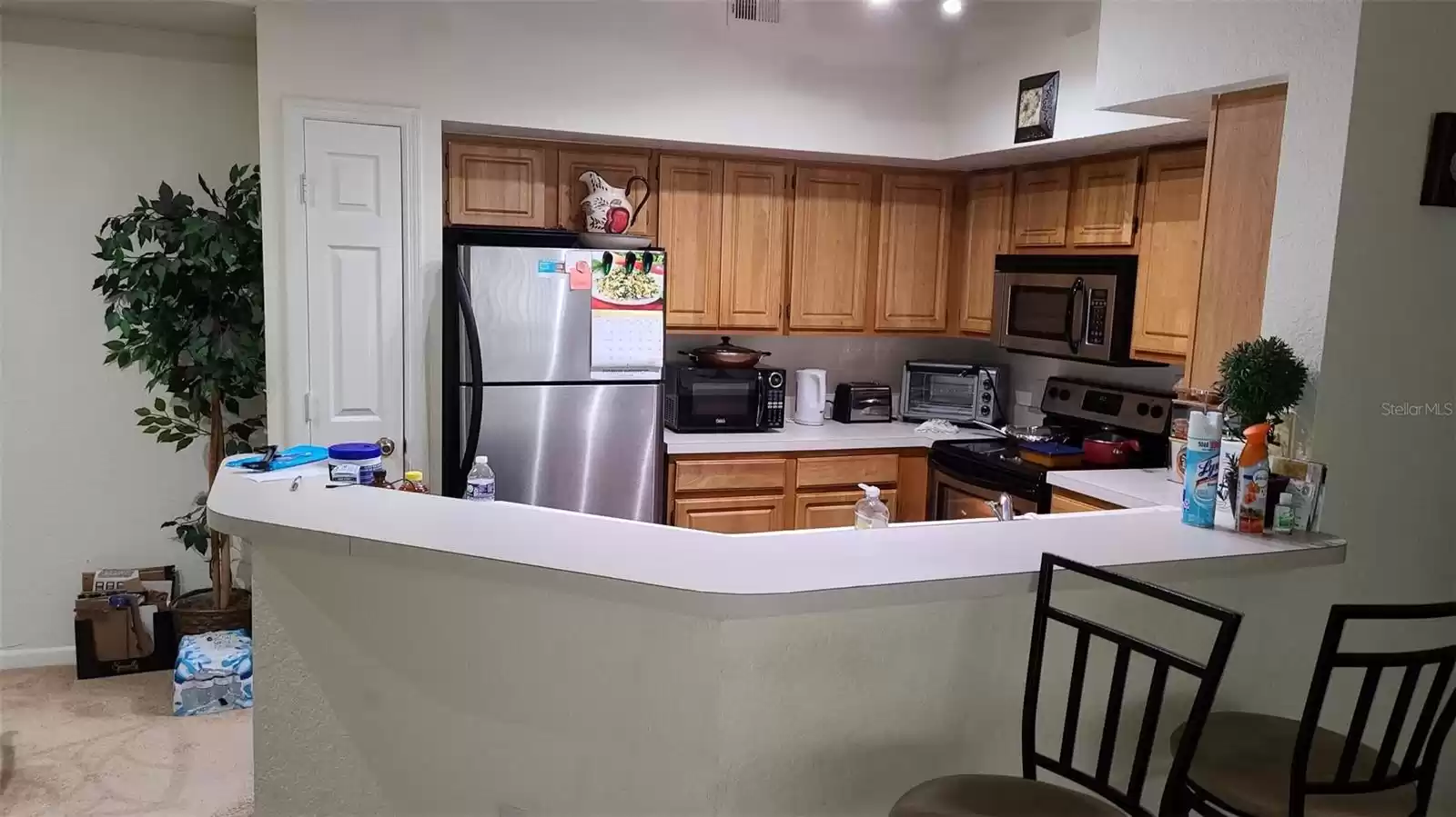 Kitchen view from the living area.