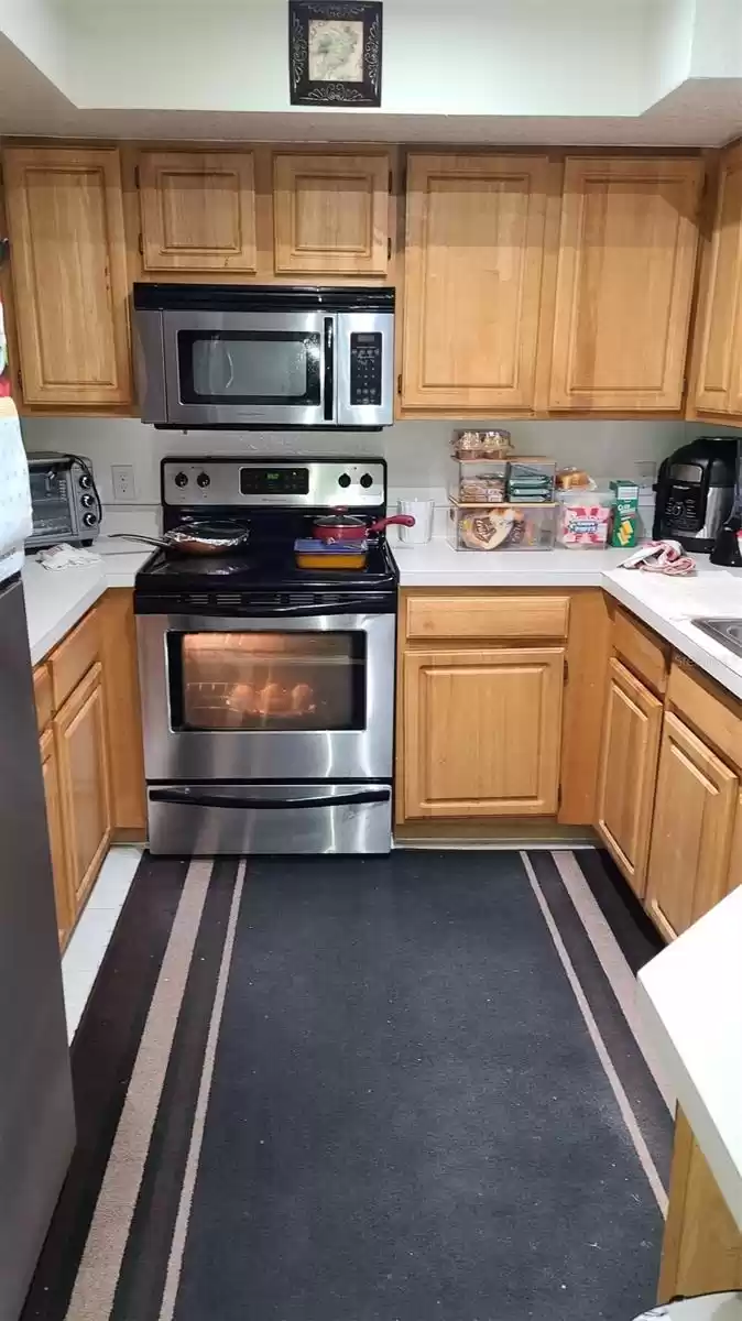 well maintained kitchen with SS appliances.