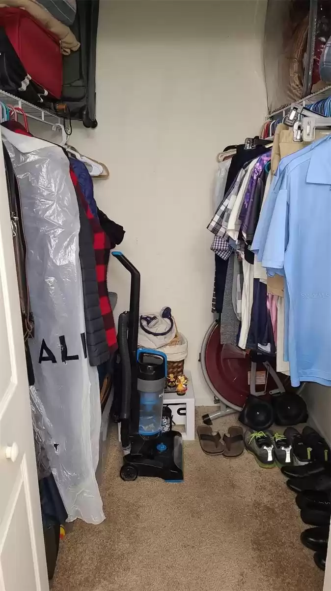 Walk in closet in the second bathroom.