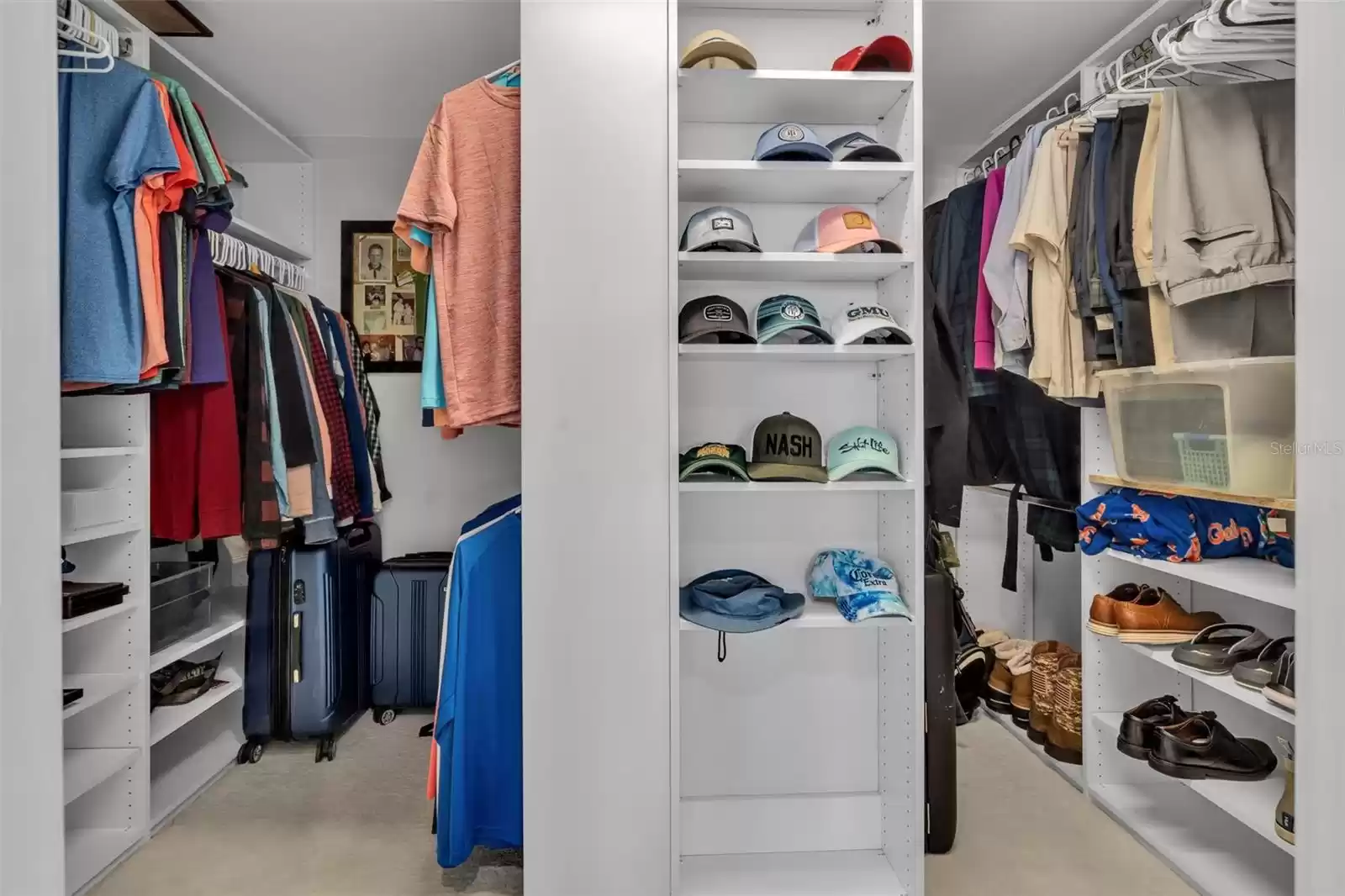 Large primary walk-in closet