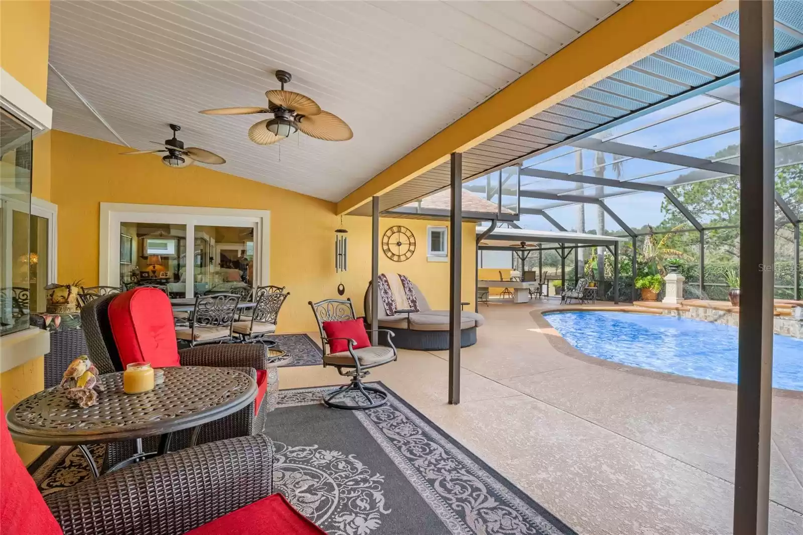 Covered Patio Sitting Area