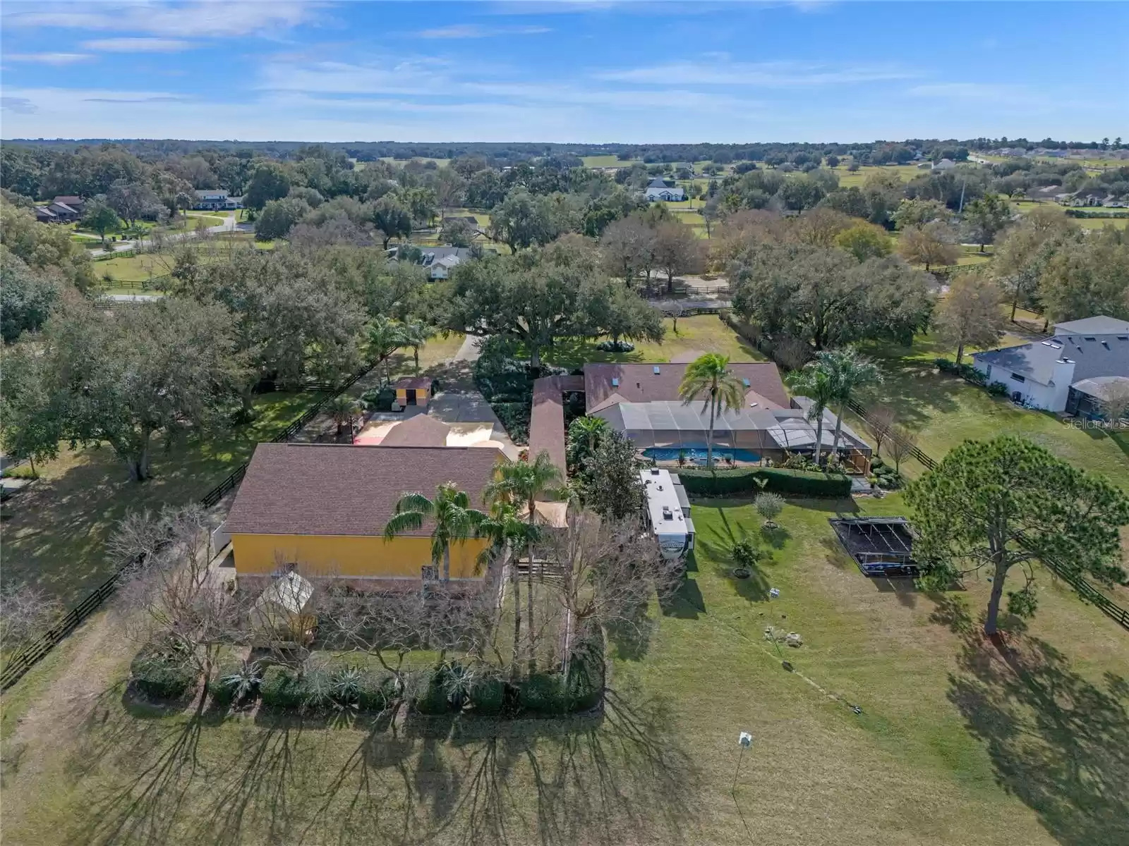 Drone View of Home and Garage