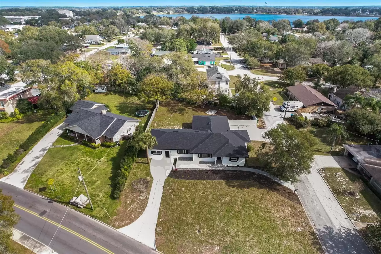 Aerial View of Front of the House