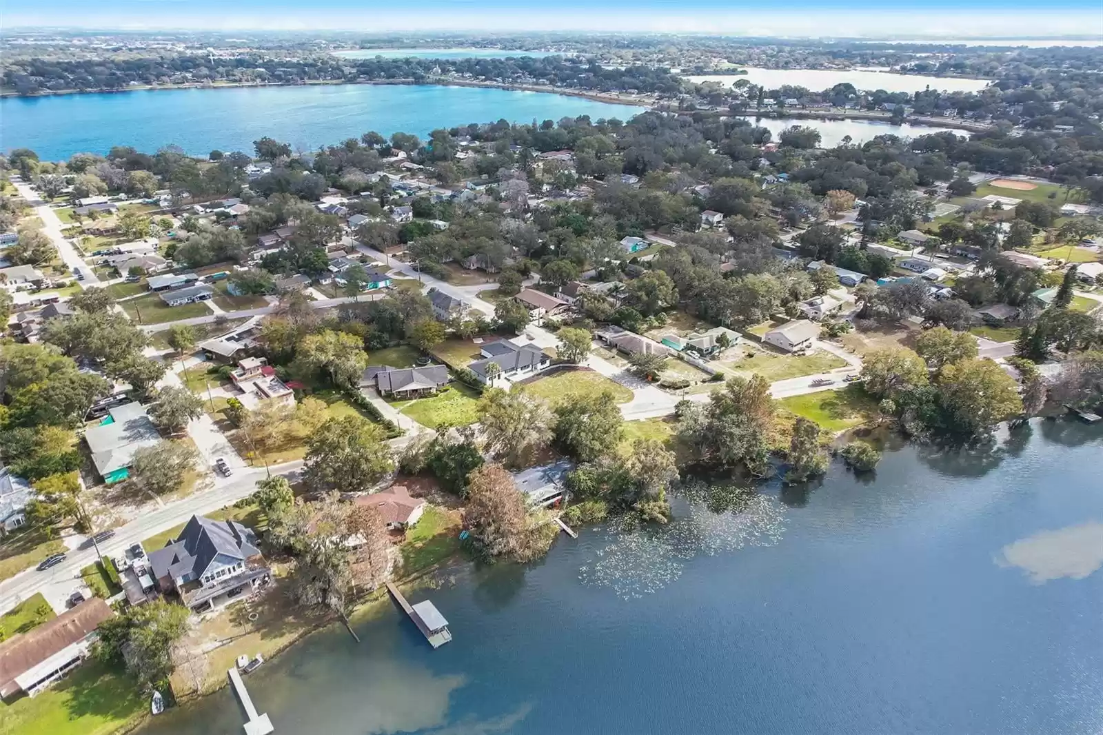 Aerial View of Lake