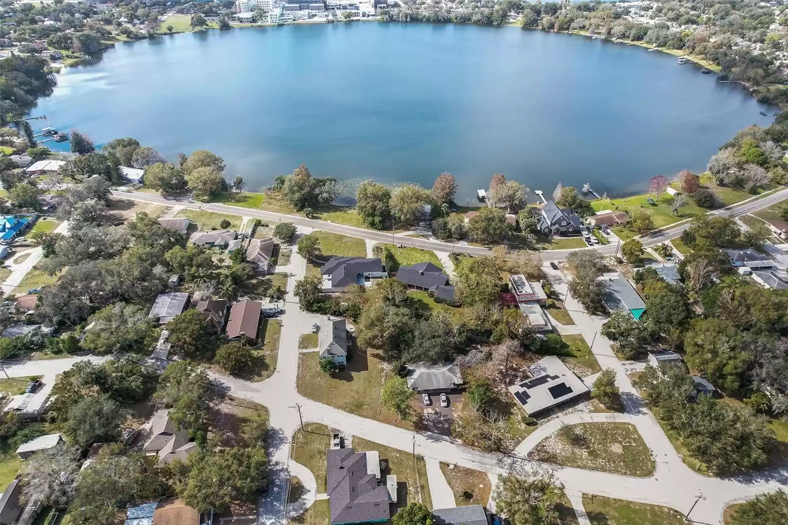 Aerial View of Lake