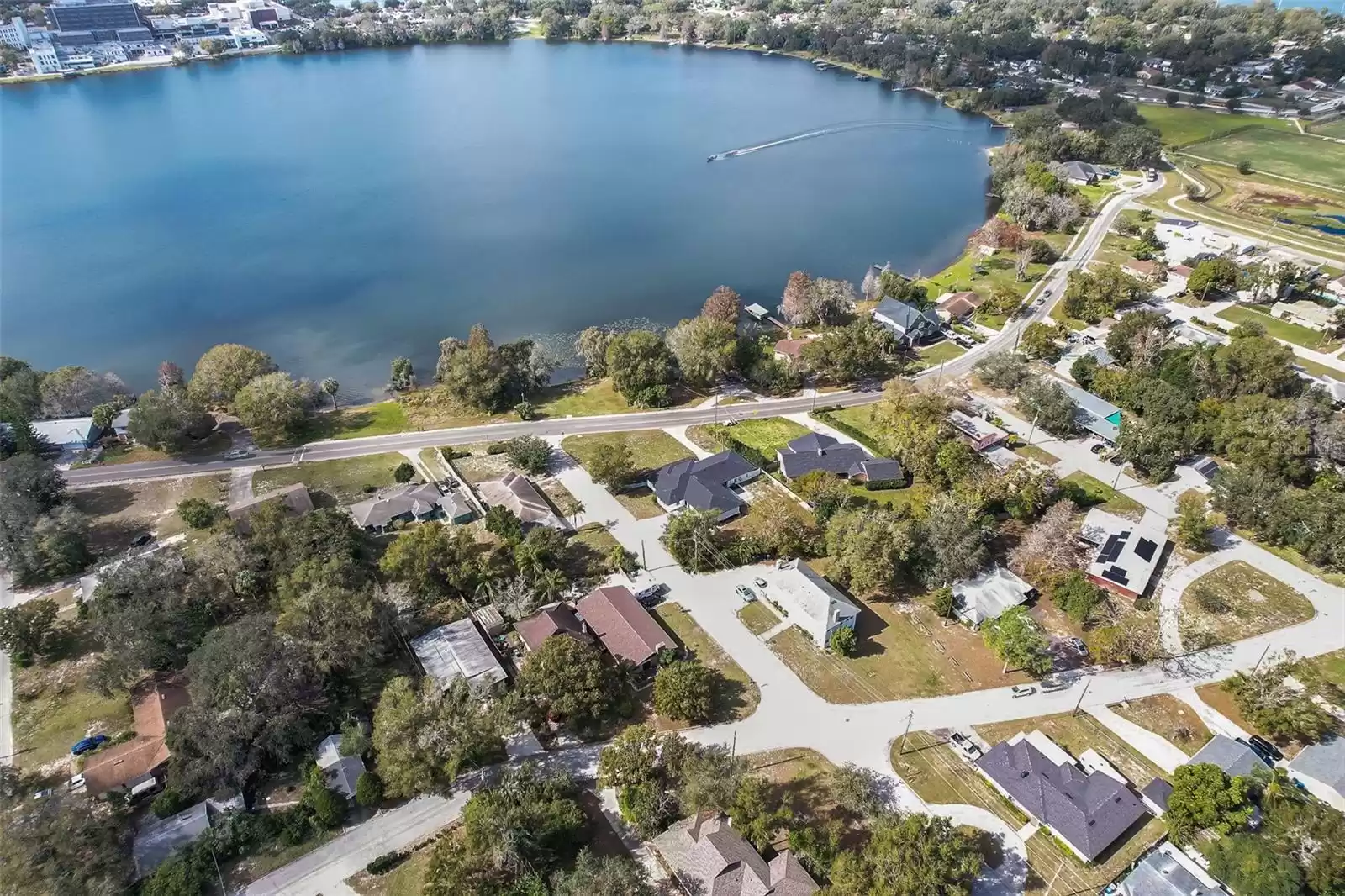 Aerial View of Lake