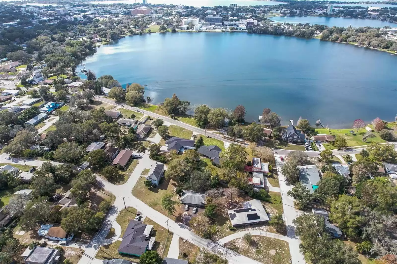 Aerial View of Lake