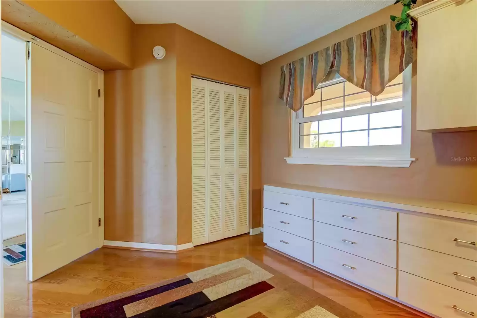 Plenty of built-in drawer space and closet