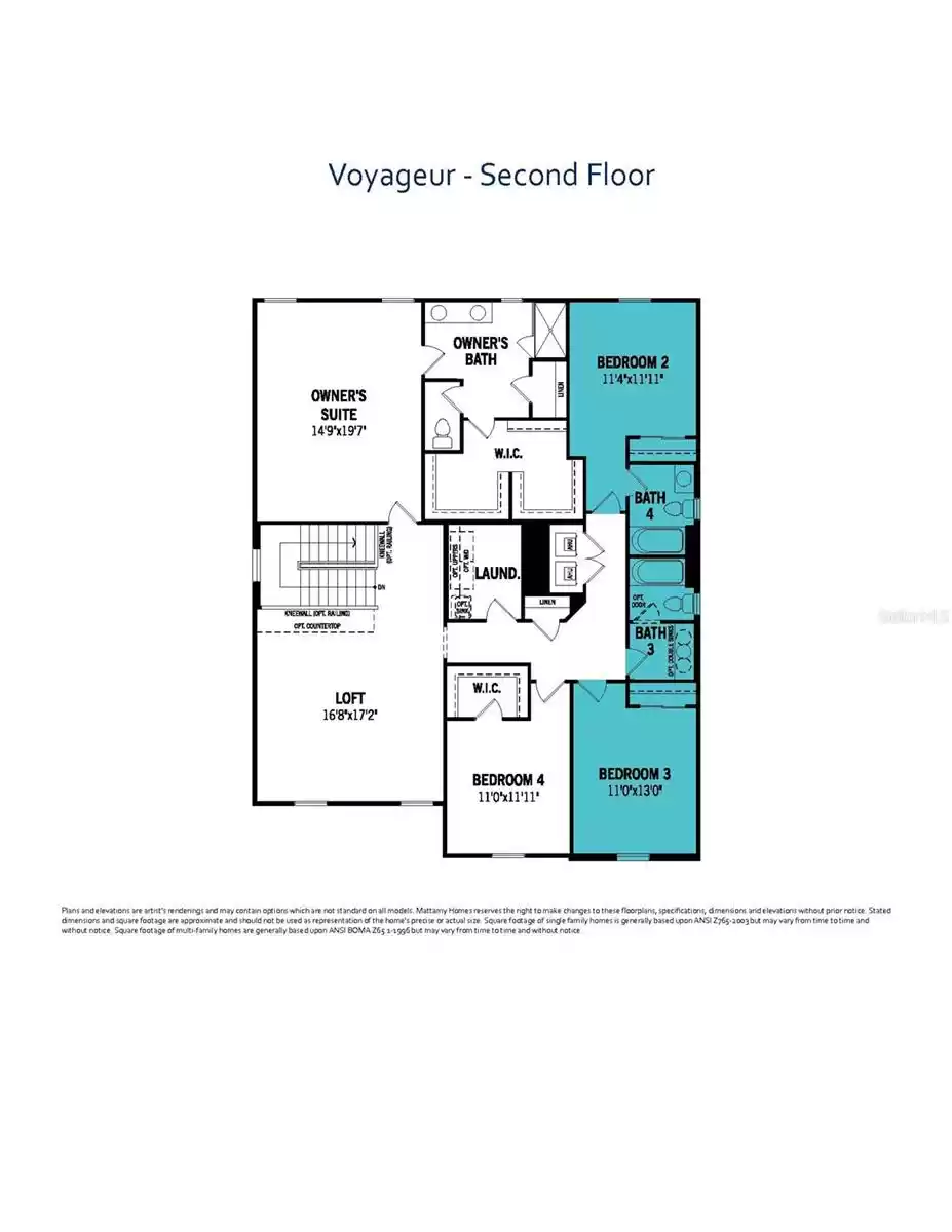 Voyager Floorplan - Second Floor