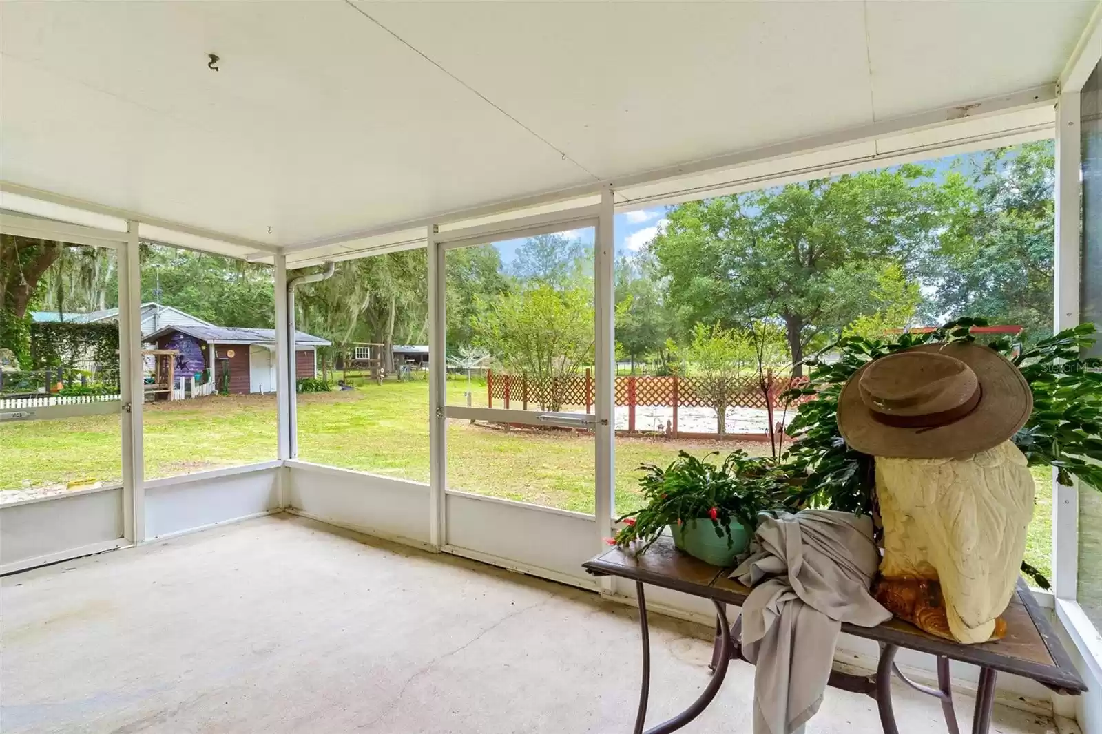 Back Screened covered Porch