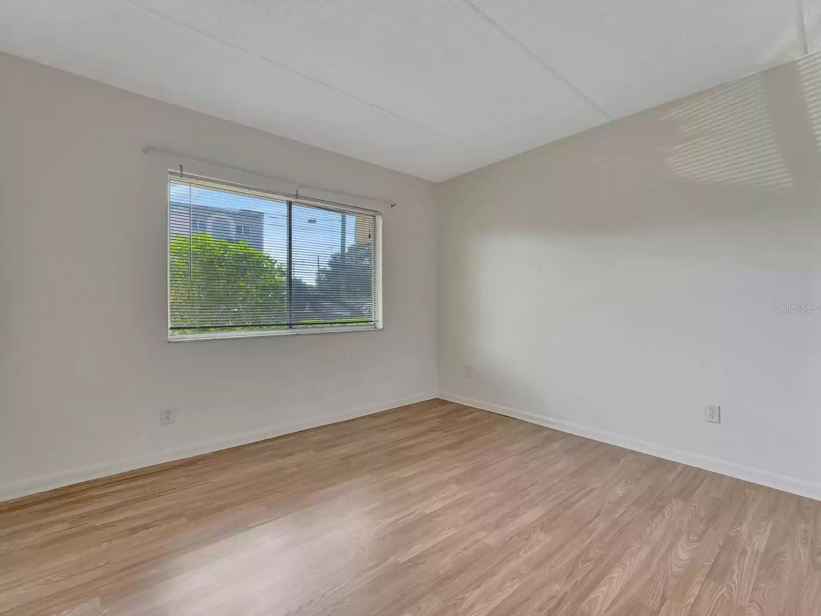 the guest bedroom, facing the front of the building