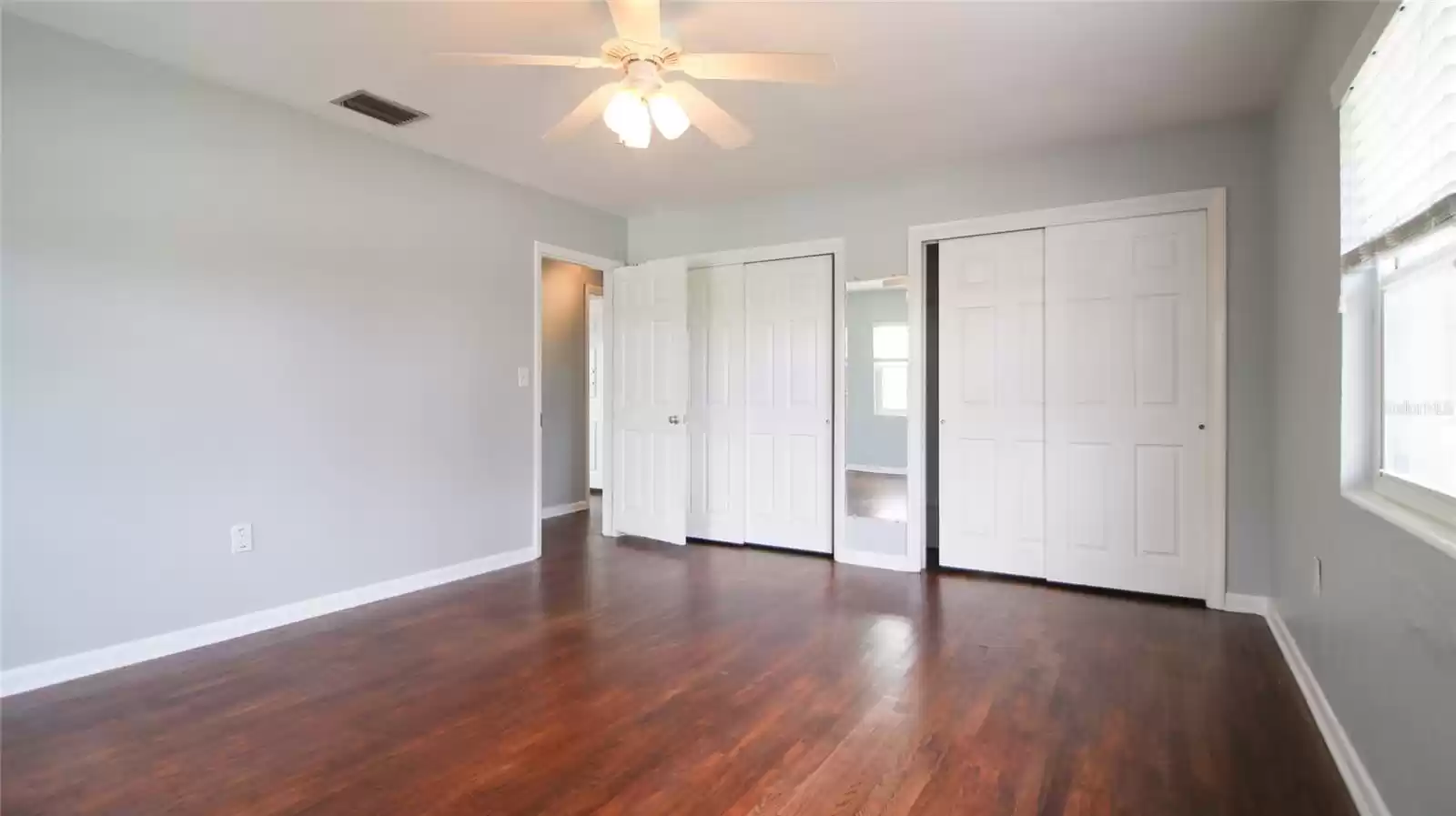 Master Bedroom with 2 closets