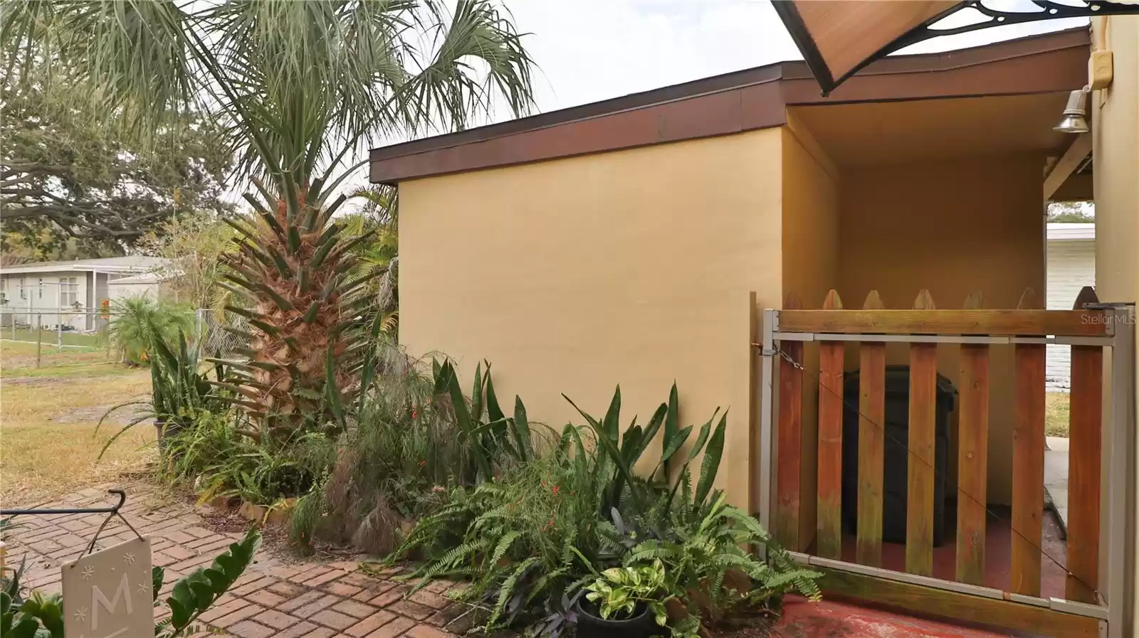 Extra storage building in backyard