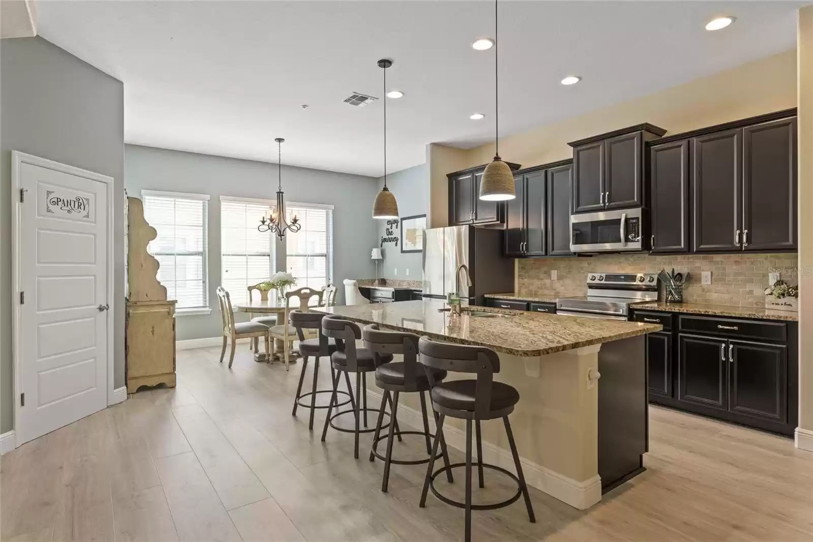 Pantry and kitchen island