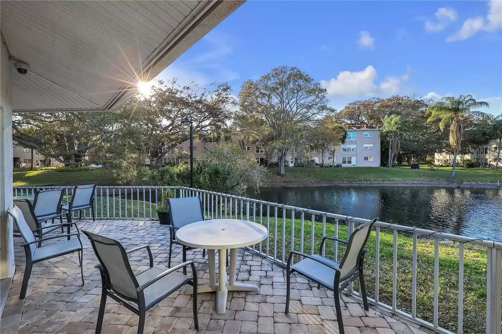 Community Patio Overlooking The Lake