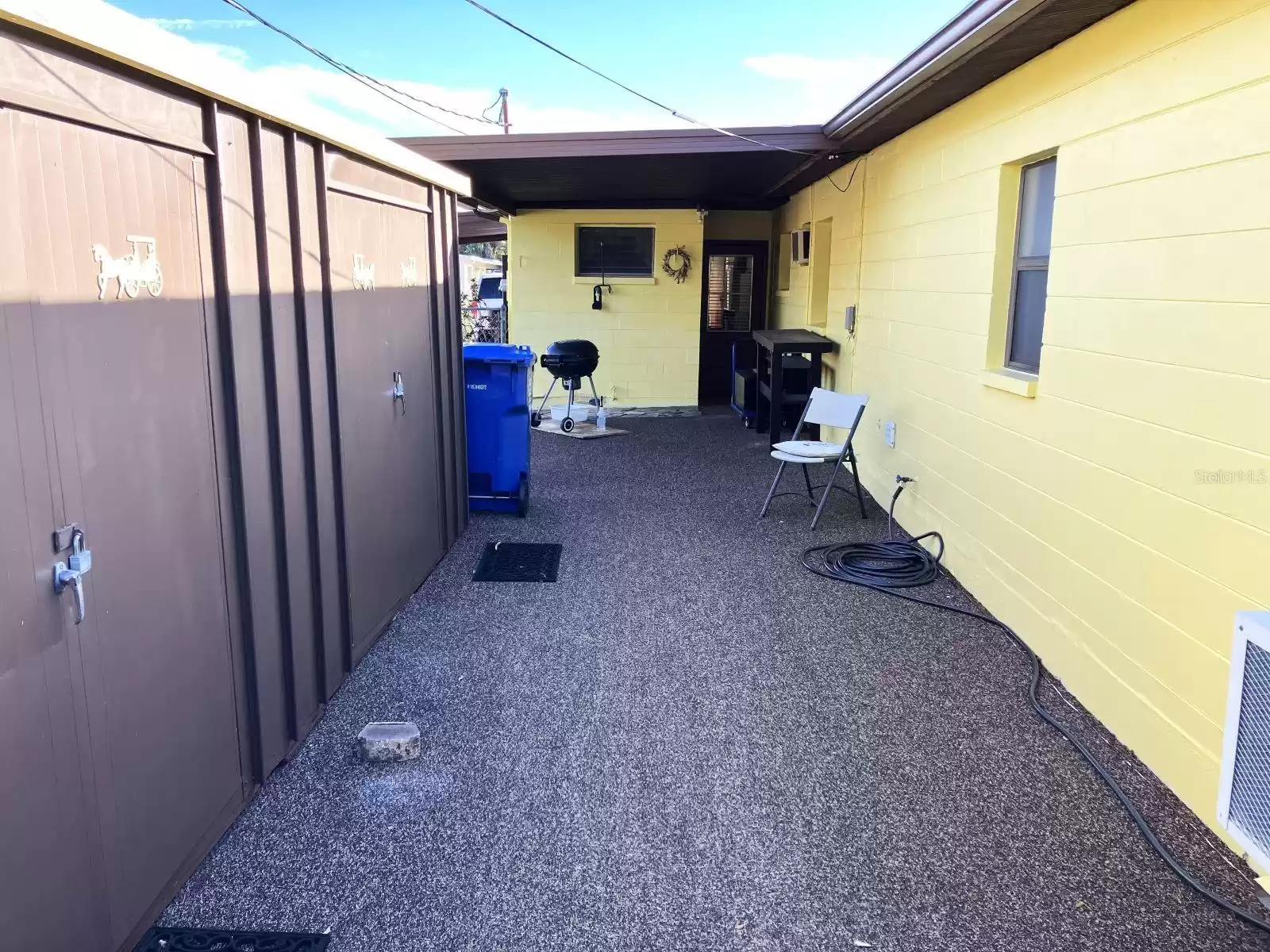 Large 8 x 20 shed with floor and electric alternate view 2