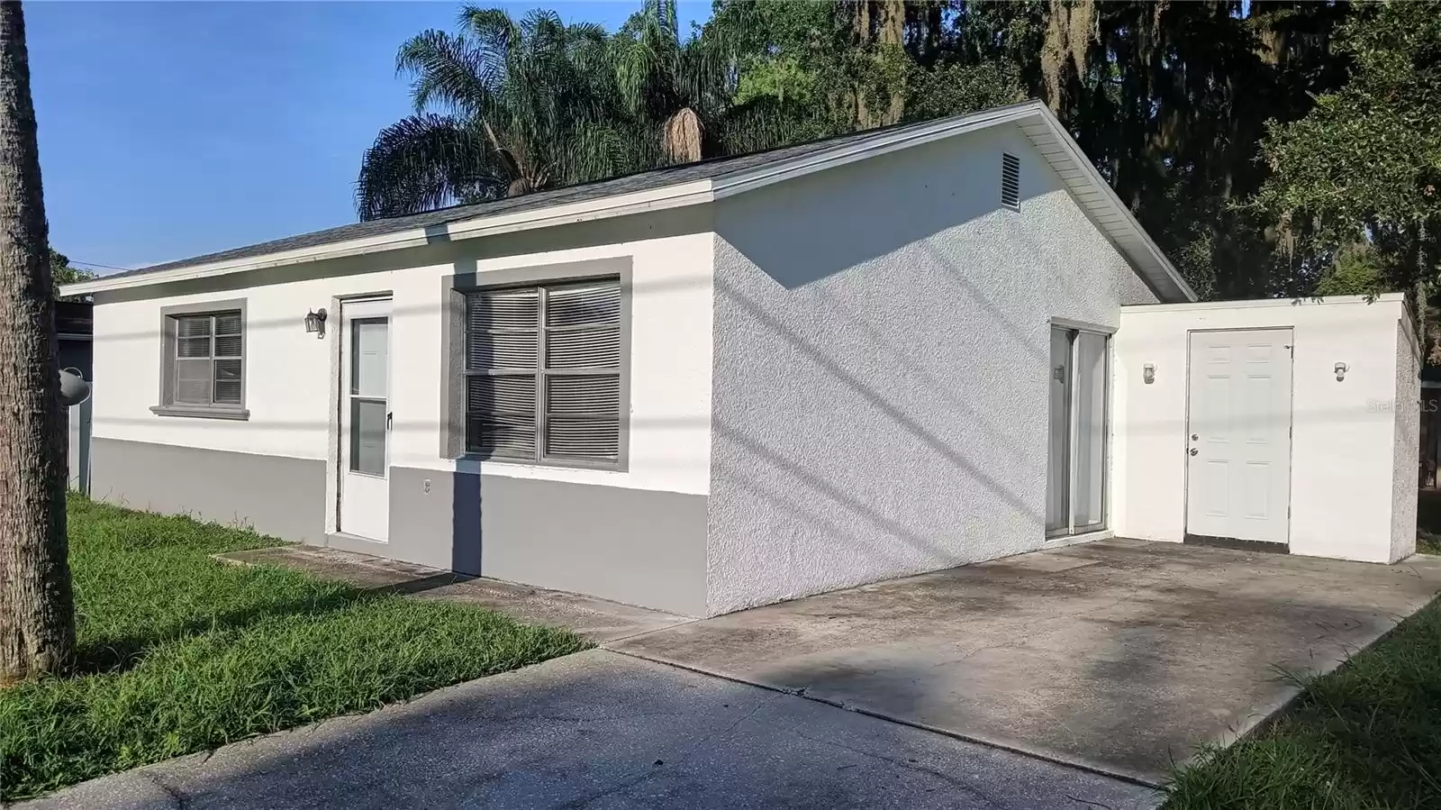 Driveway has space for 2 vehicles