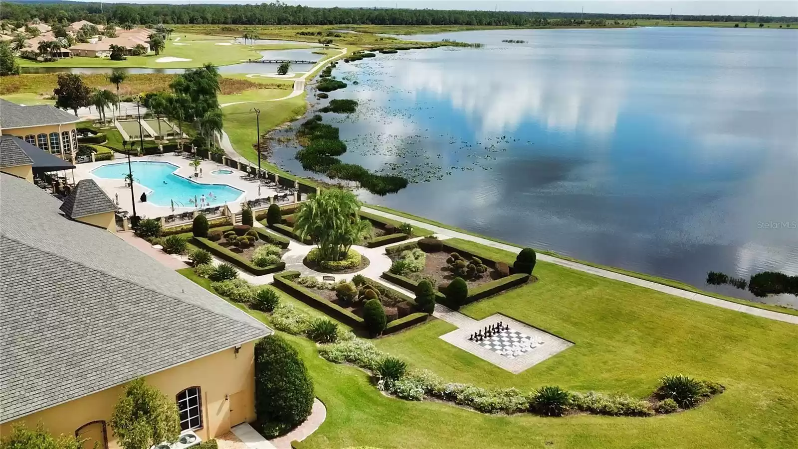 Pool area and Gardens