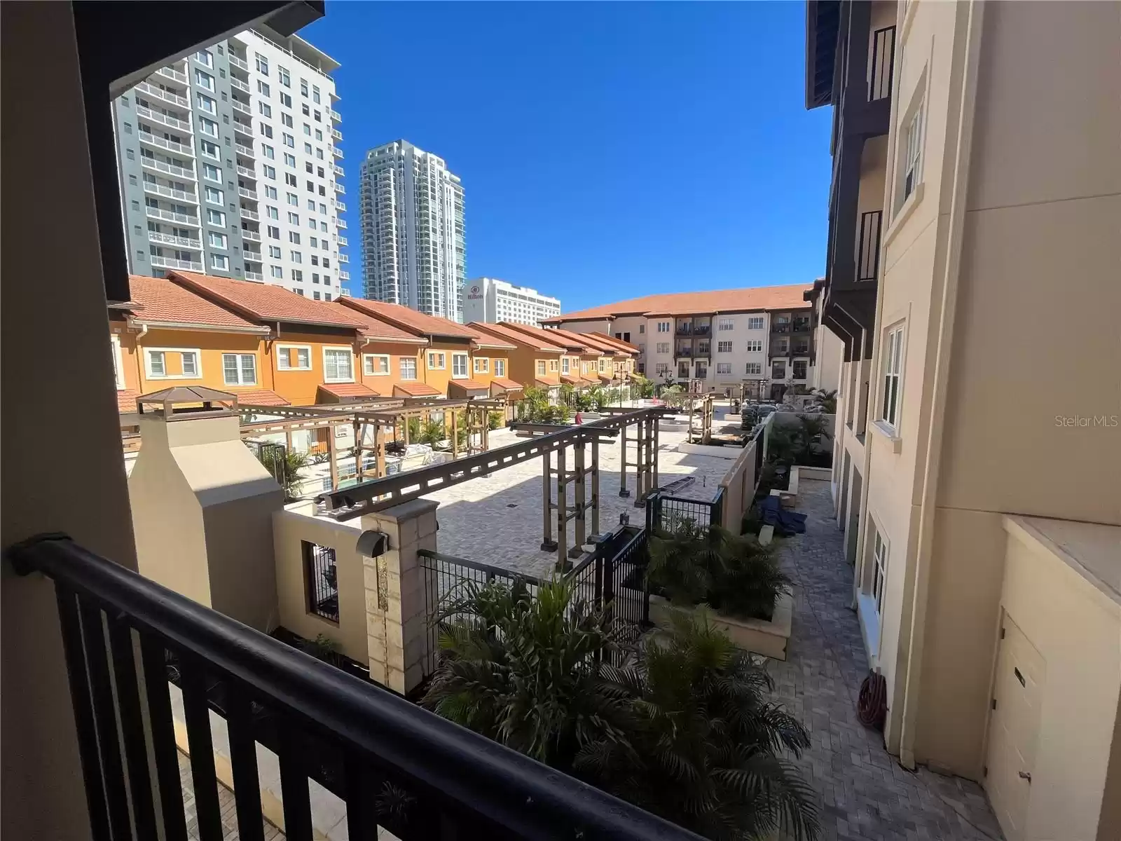 Beautiful Quiet Balcony Overlooking the Pool  Area.