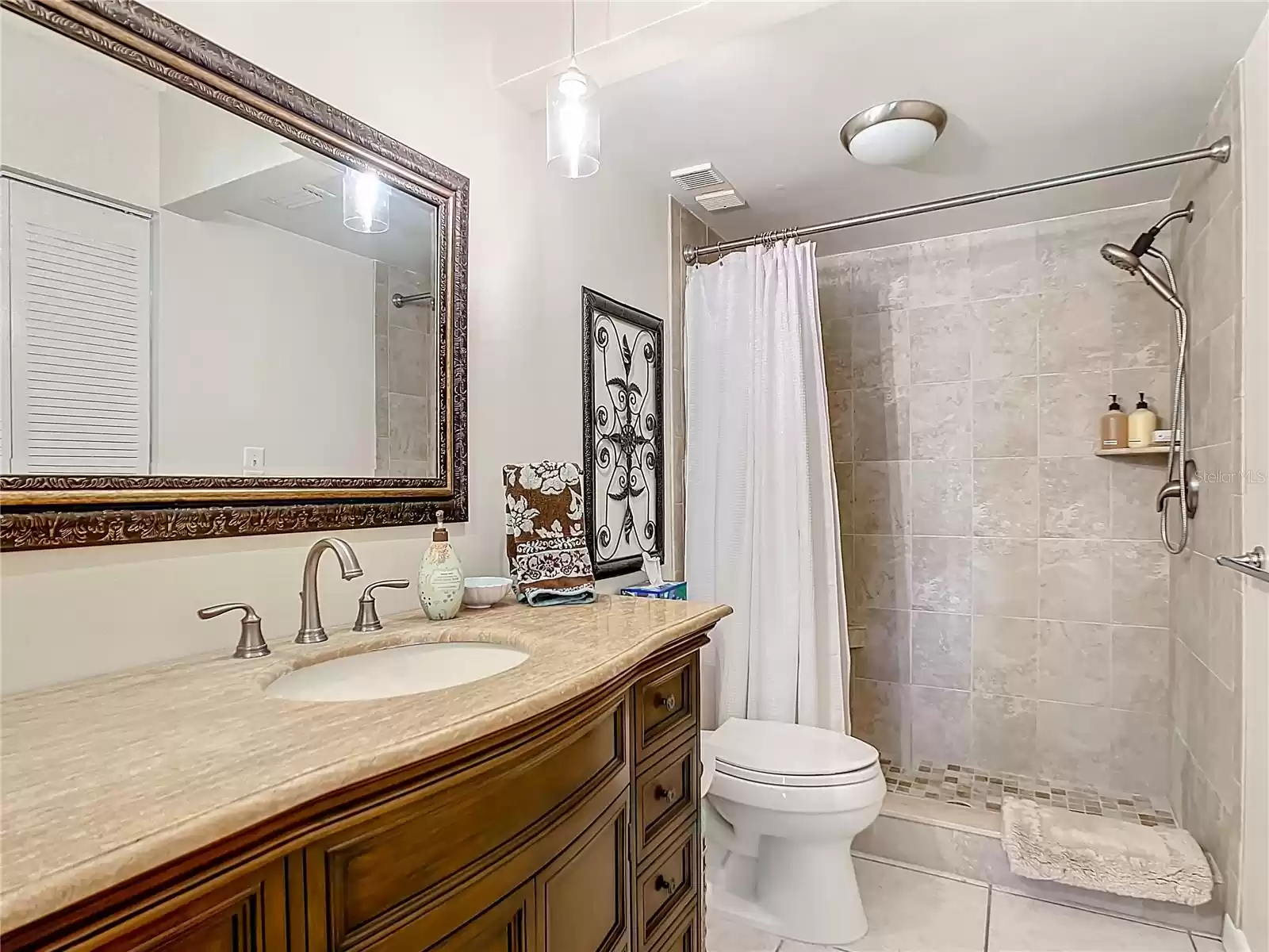 Renovated master bath