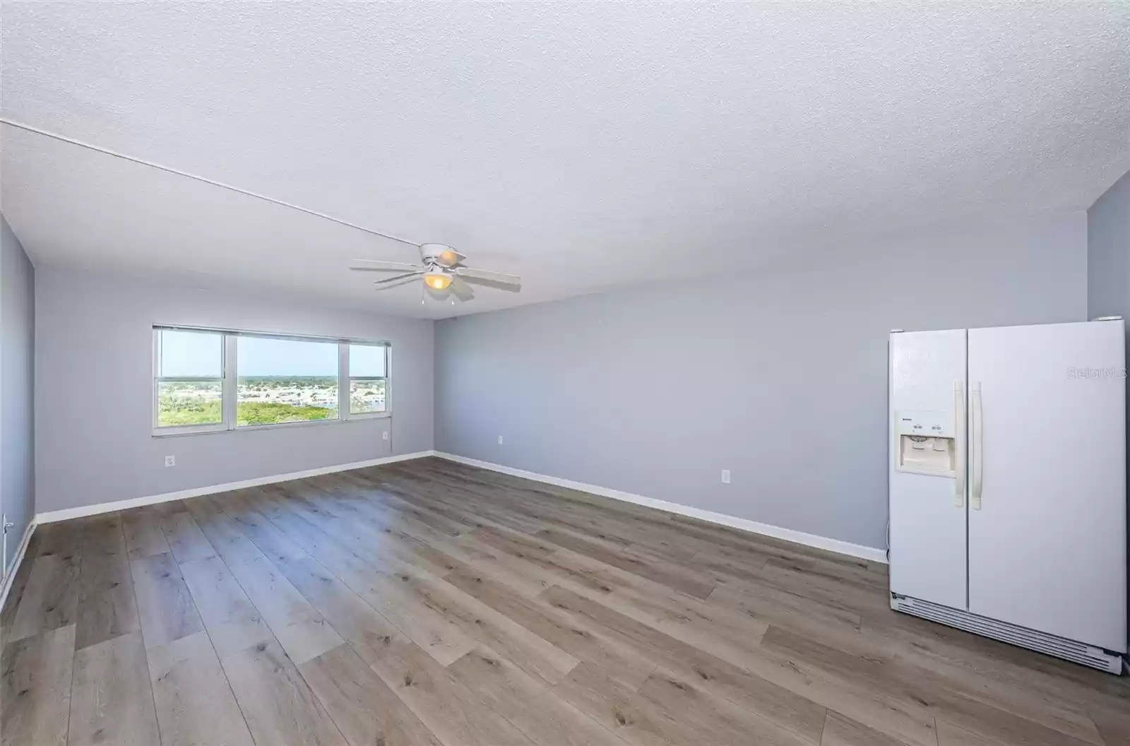 Freshly painted baseboards and trim