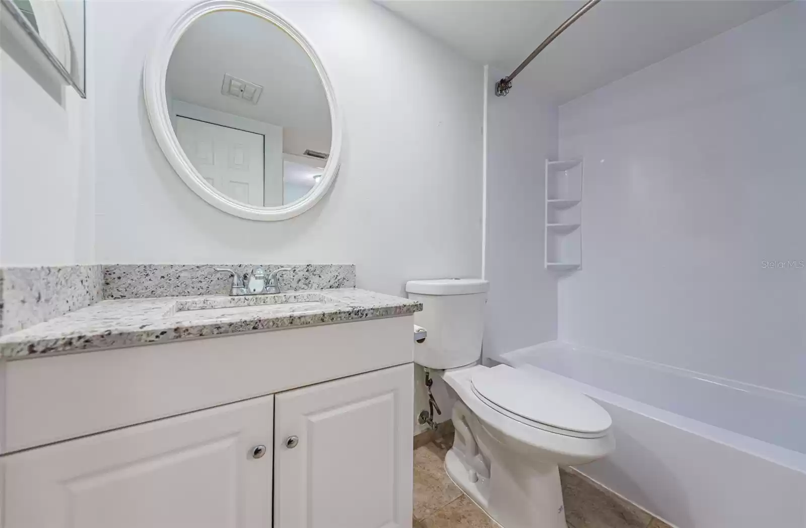 New vanity with granite countertop