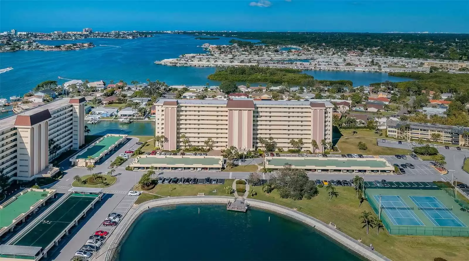 Front of Columbia Tower with Lagoon view