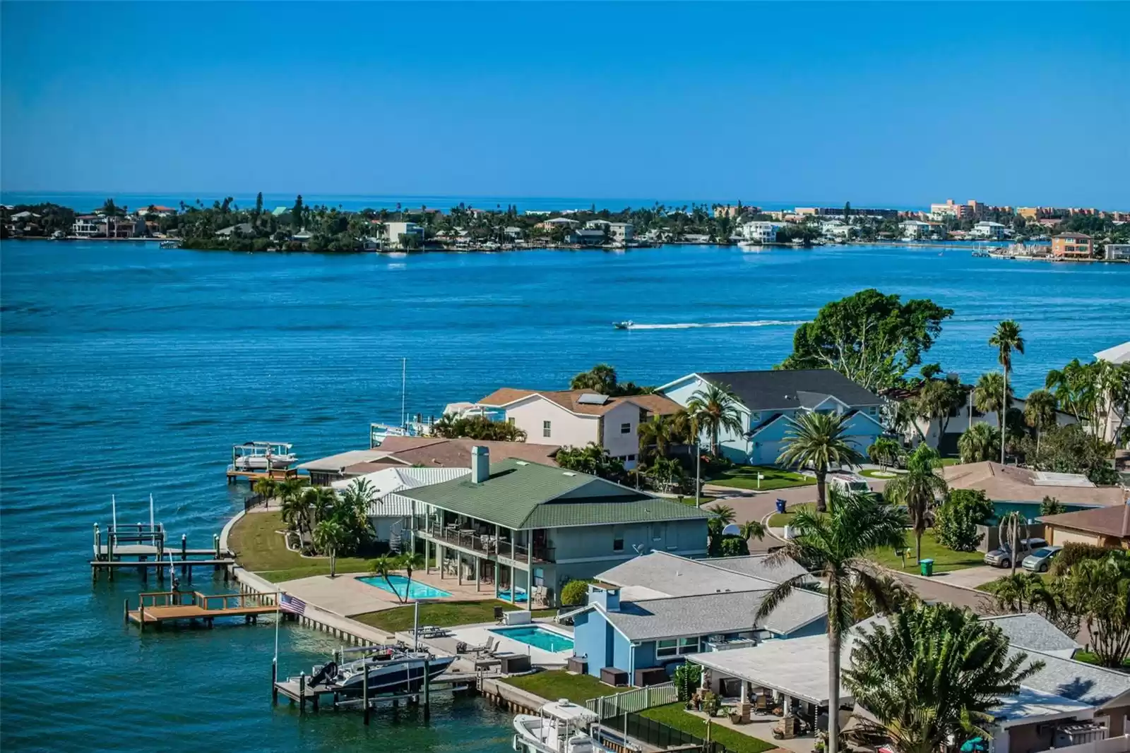 Homes across the canal from you