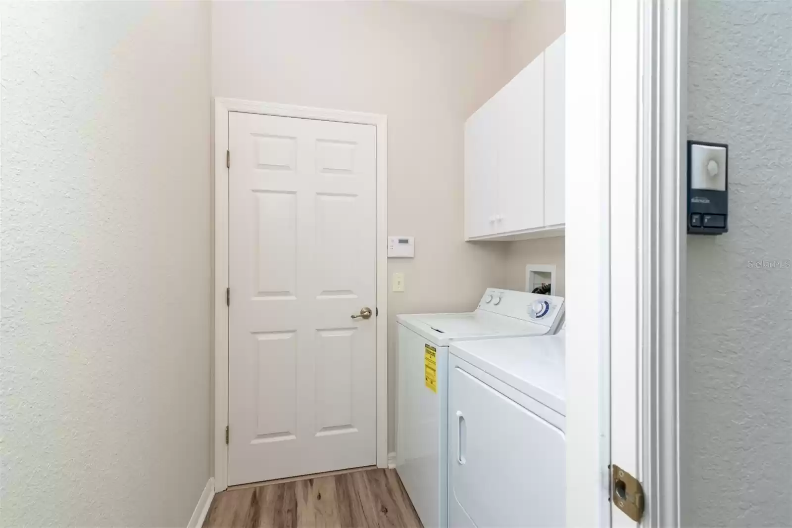 Laundry room with extra cabinet space