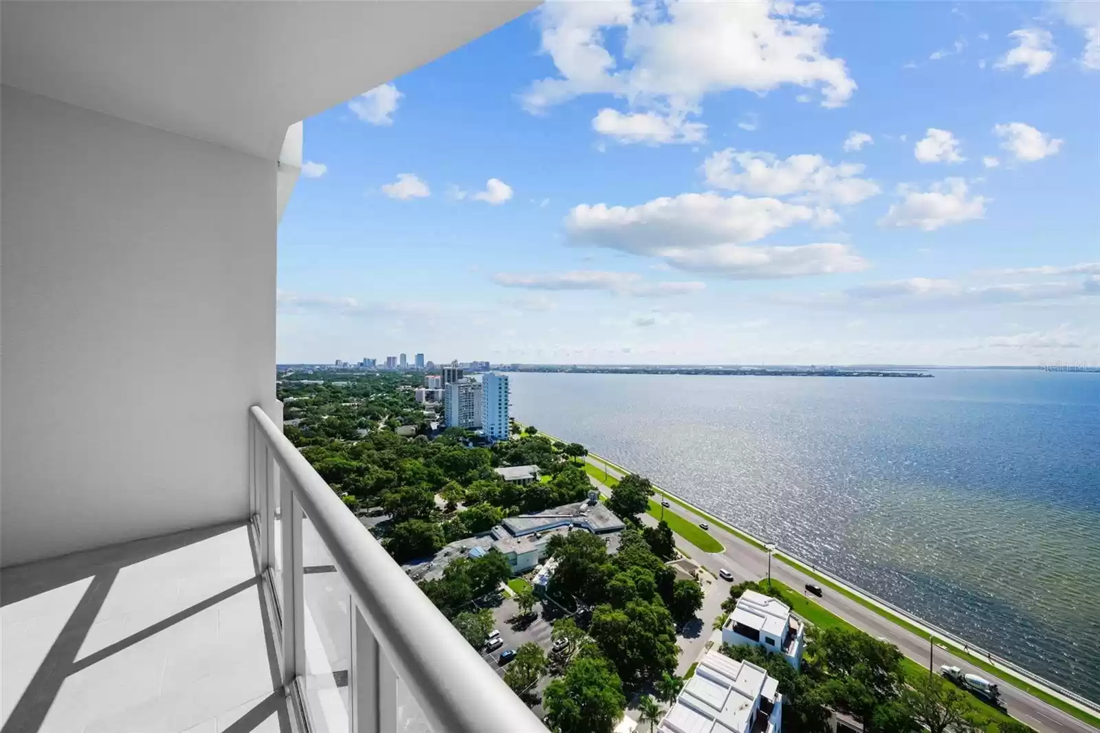 Covered Terrace with expansive Bay views