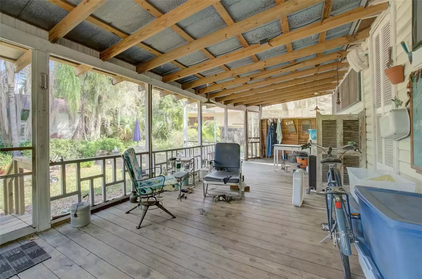 Back porch of main home