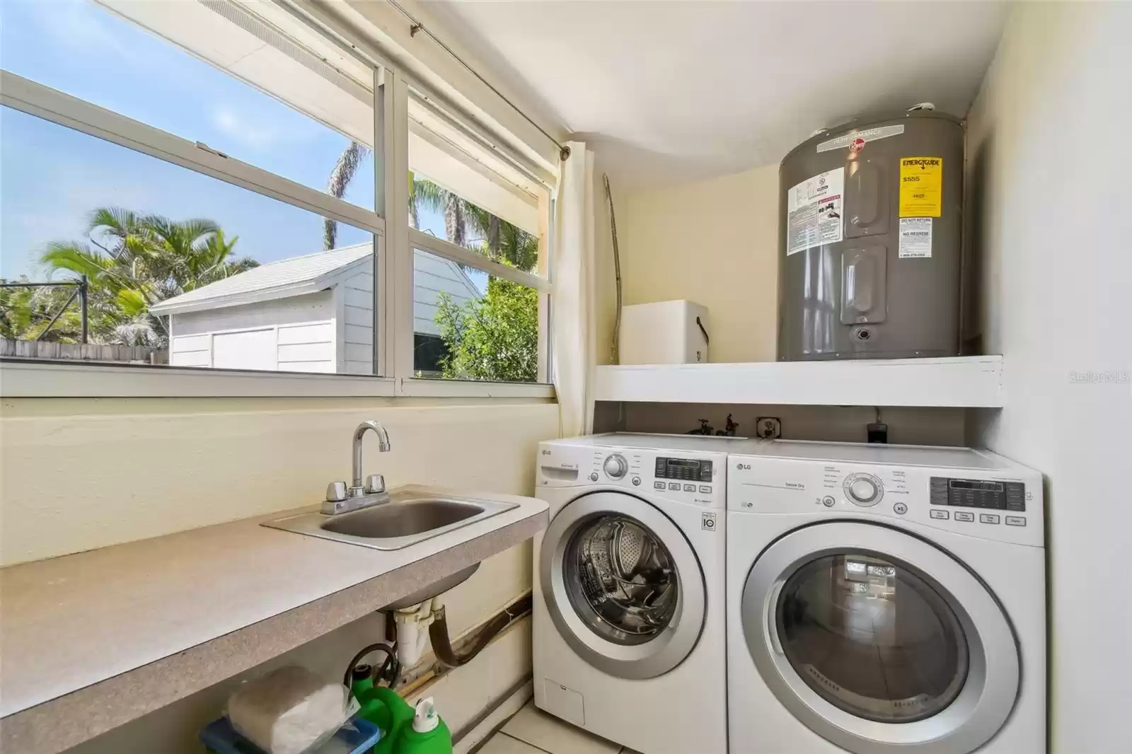 inside laundry room