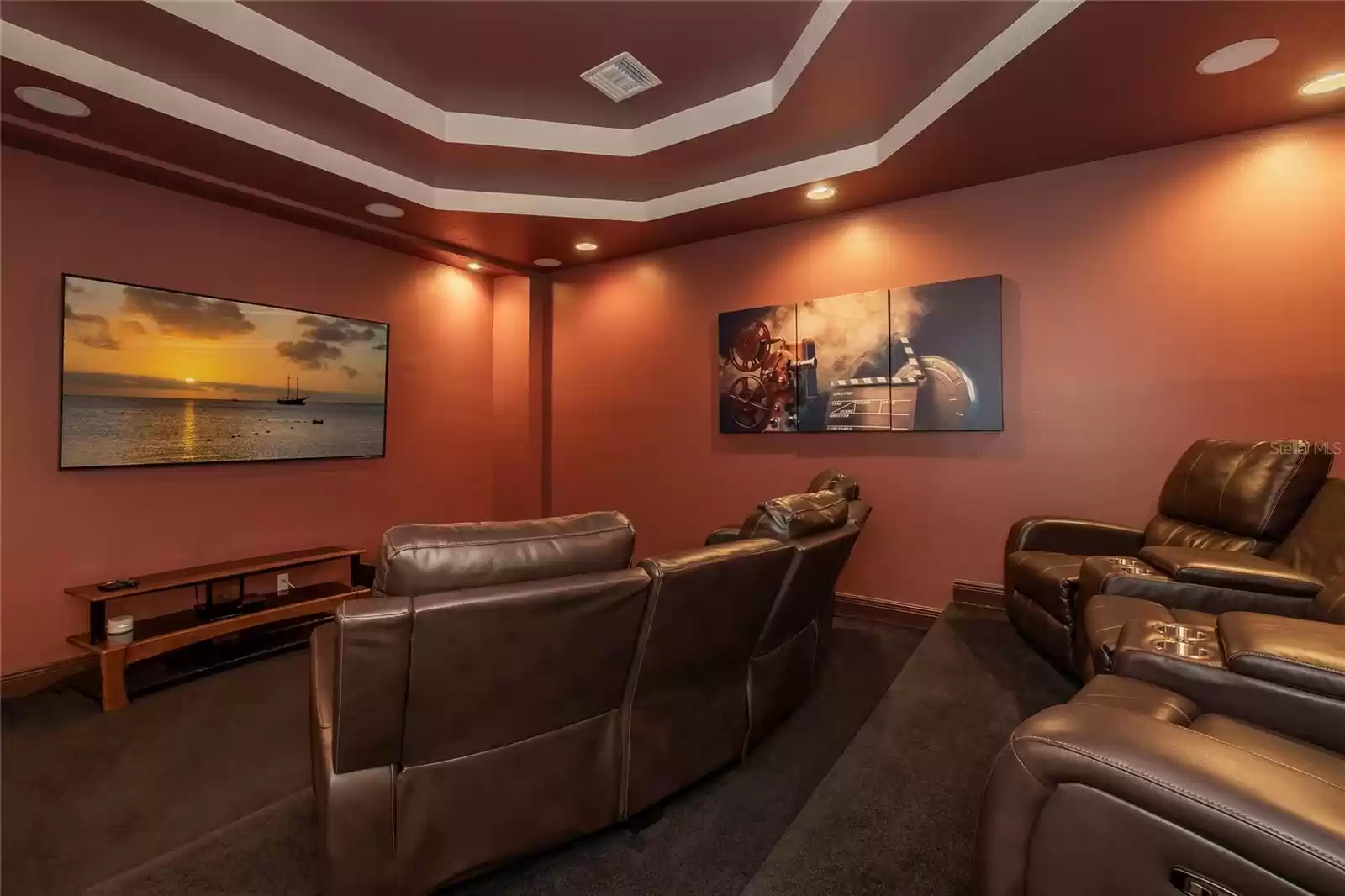 Theater room on second floor